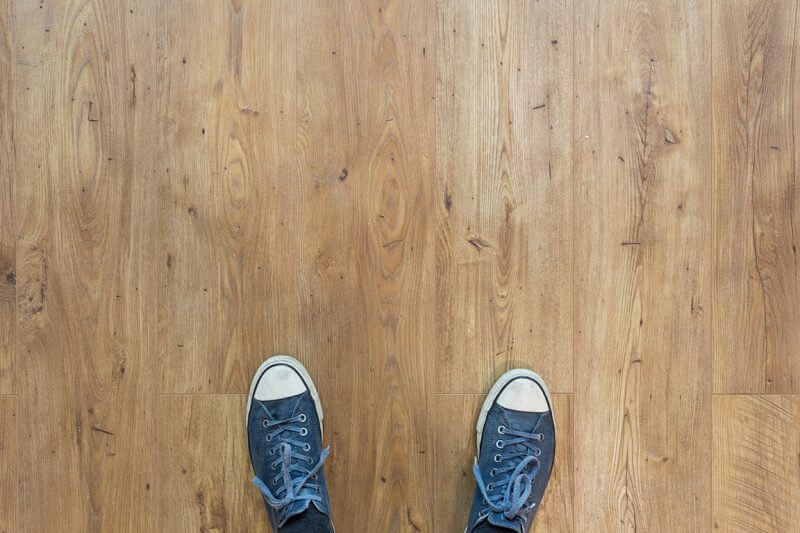 Shoes on wooden floor