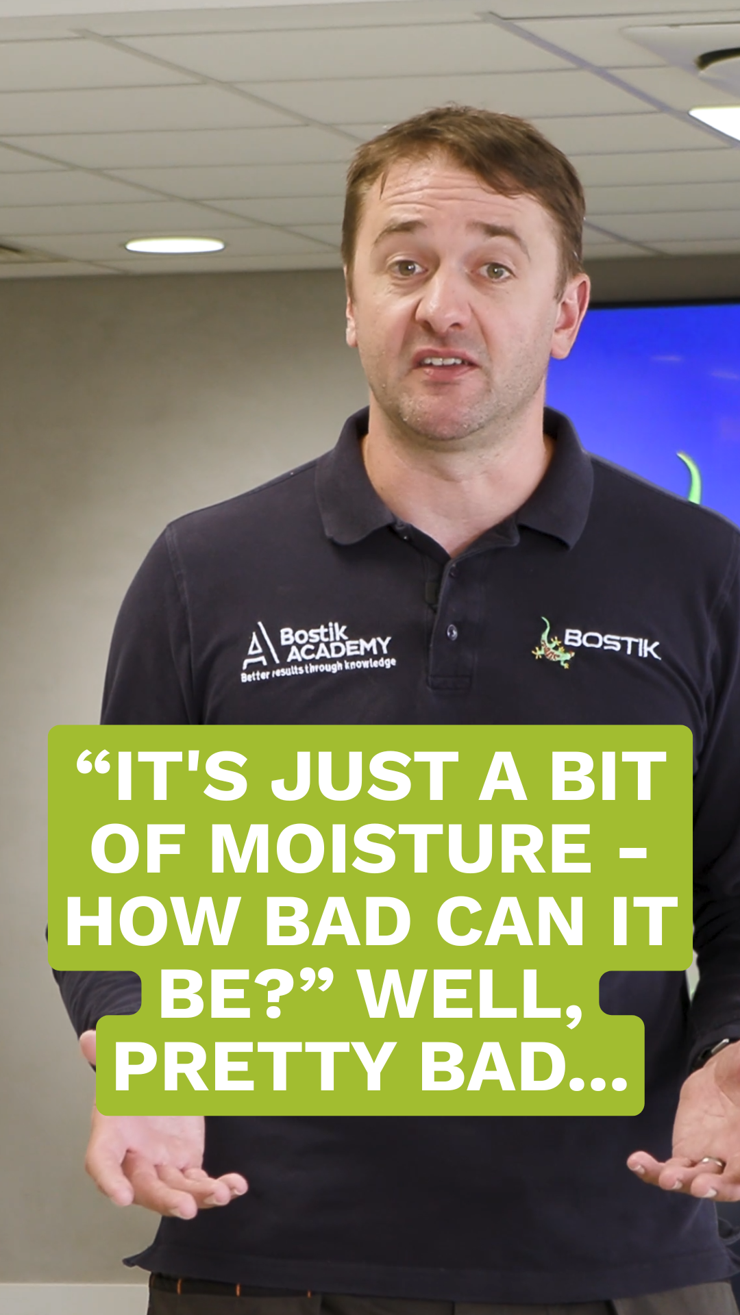 Unwanted moisture in floor coverings